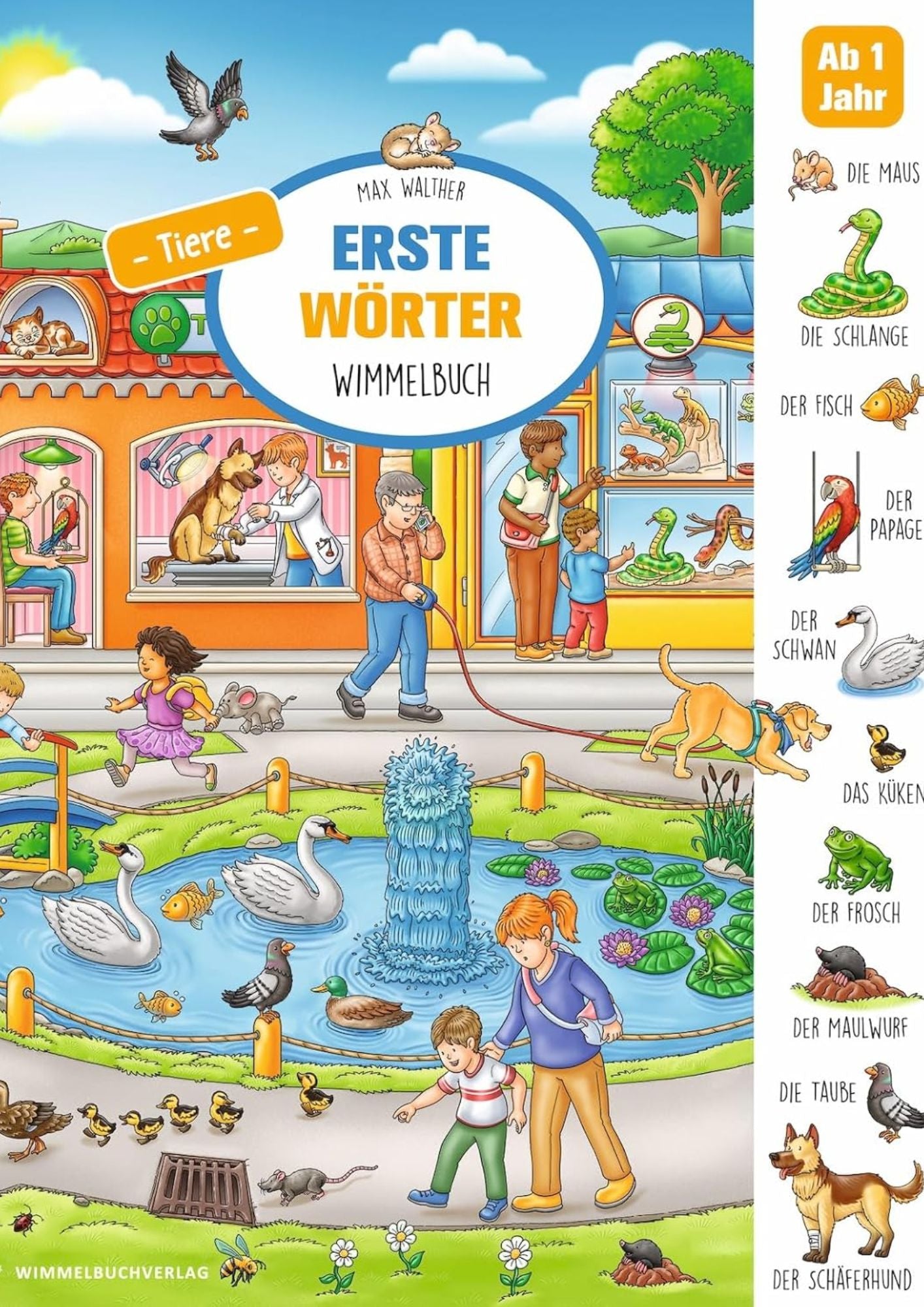 Max Walther: Erste Wörter Wimmelbuch - Tiere