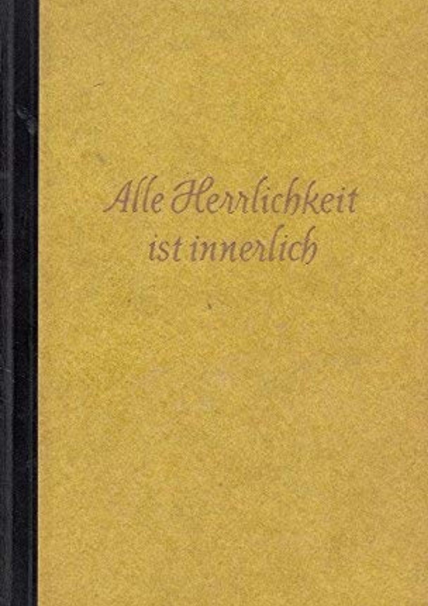 Bruce Marshall: Alle Herrlichkeit ist innerlich